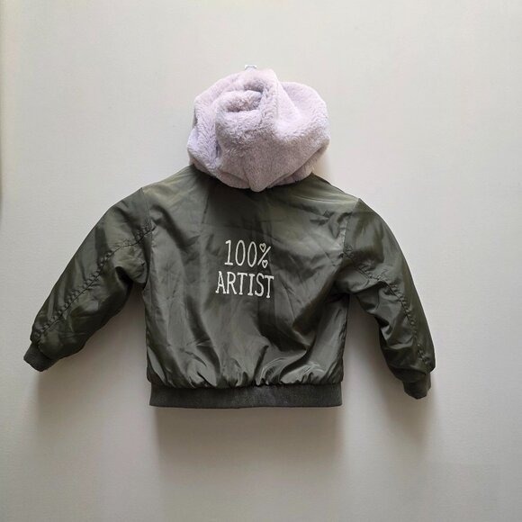 ✨️Host Pick✨️Zara Toddler Hooded Zip Front Lined Jacket Size 3-4 Years 104 cm - Picture 1 of 5